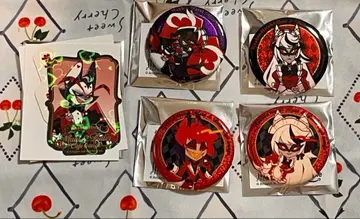 해즈빈 호텔 캔뱃지 스티커 허스크 알래스터 벨벳 카밀라