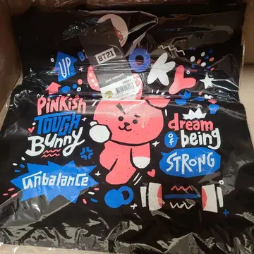 오늘의 특가! BT21 COOKY 컬러풀 토트백