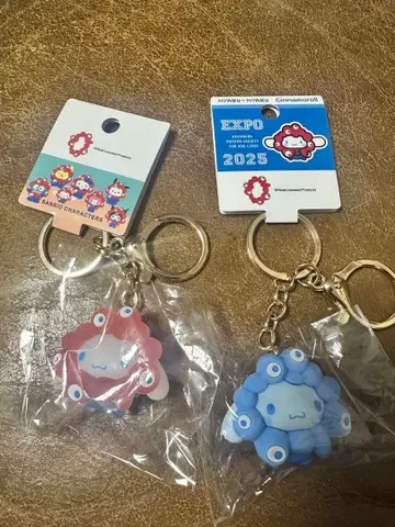 먀쿠먀쿠 시나모롤 클리어 최애 컬러 스트랩 2개 세트