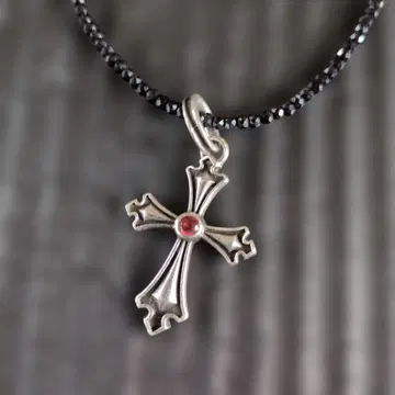 실버 크로스형 펜던트 목걸이