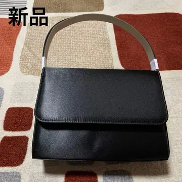 포멀 백 관혼상제용 블랙 패브릭 소재 핸드백 심플