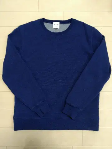 쓰리닷츠 네이비 니트 울100 L