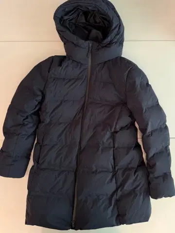 유니클로 여성용 심리스 다운 자켓 짙은 네이비 L 사이즈