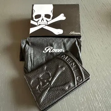 Roen 블랙 가죽 명함지갑