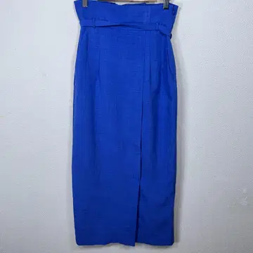 새상품급 SENSE OF PLACE 파란색 타이트 롱 스커트 벨트 포함