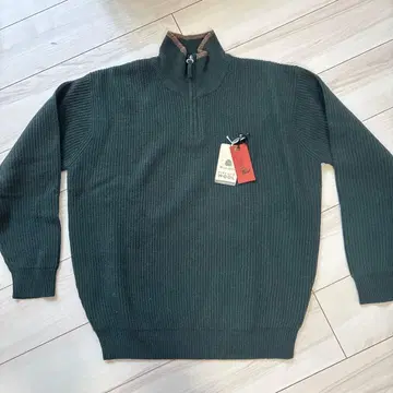 프리드리히 울 지퍼 하이넥 스웨터 남성용 XL