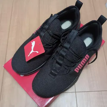 [ 27cm ] PUMA 블랙 스니커즈 소프트폼