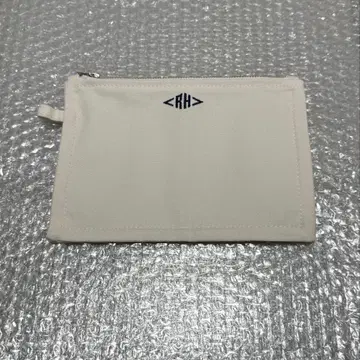 론 헤르만 캔버스 로고 파우치 화이트