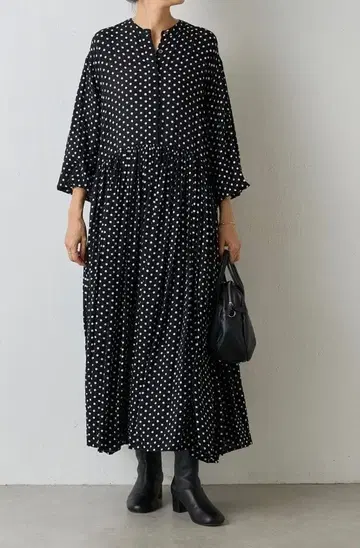 BEARDSLEY 도트 개더 원피스