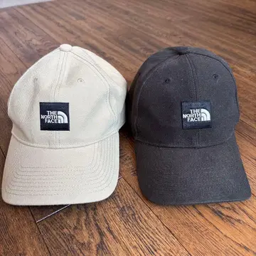 THE NORTH FACE 캡 2색 세트 블랙 베이지