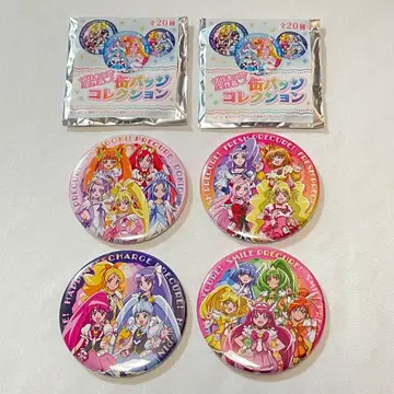 프리큐어 전 작품 캔뱃지 컬렉션 4개 세트