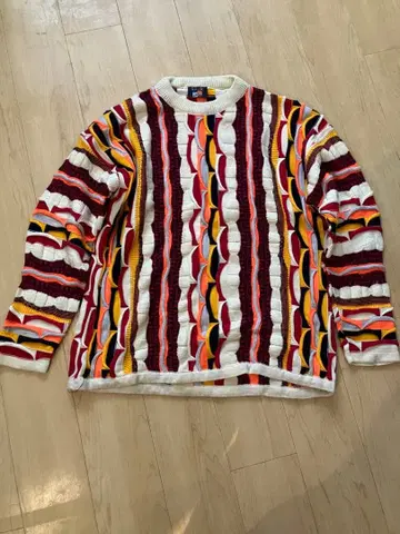 COOGI 멀티 컬러 니트 스웨터