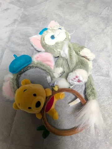 젤라토니 봉제 인형 미니백 머리띠 세트