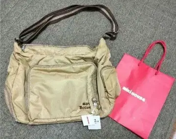 미사용 새상품 미키하우스 마더백 베이지 통학백