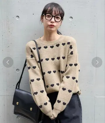 FREAK'S STORE 하트 무늬 니트