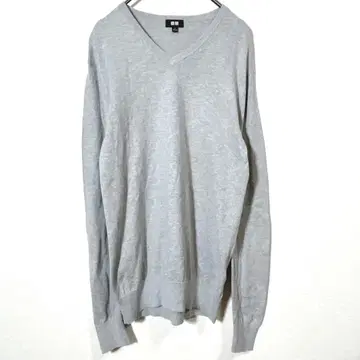 UNIQLO 유니클로 캐시미어 V넥 스웨터 그레이 남성용 S