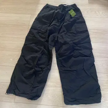 BREAK'S STORE 블랙 와이드 카고 팬츠 L 사이즈