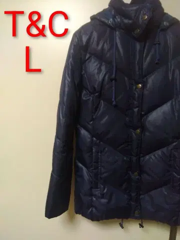 T&C 퍼플 다운 자켓 L