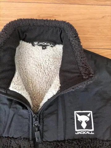 JACKALL 플리스 자켓 M 블랙/그레이