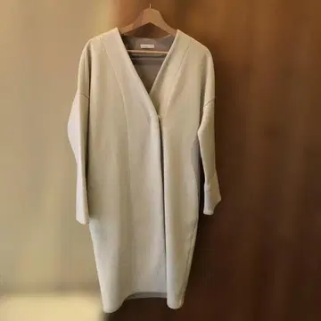 스타일 델리 STYLE DELI 코트 노카라 아이보리