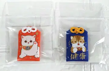 mofusand 금전운 부적 & 건강 부적 세트 모프 샌드