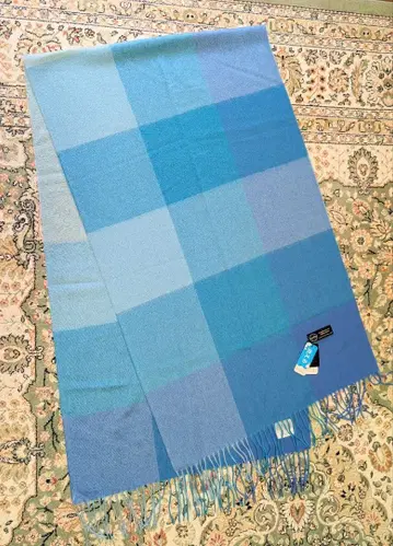 캐시미어 100% 블루 계열 스톨 MM 컬렉션