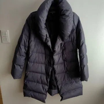 Green Label Relaxing 다운 코트 40 사이즈 다크 그레이