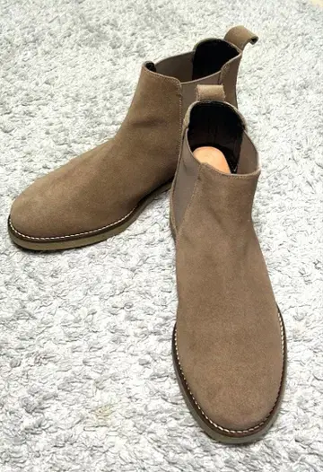 [주말 가격 인하] ZARA 스웨이드 사이드 고어 부츠 26.5cm