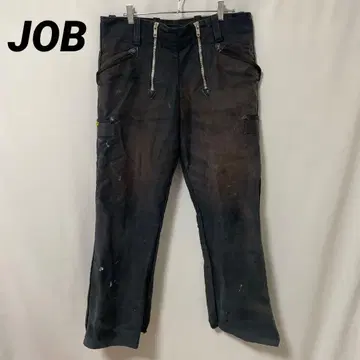 B-1139 JOB 유로 구제 의류 로거 팬츠 워크 팬츠 페이드 그런지