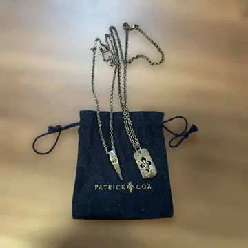PATRICK COX 도그택 목걸이 세트