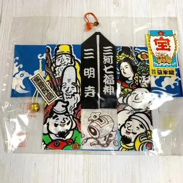 콩 반텐 미카와 칠복신 삼명수 보 장식 가운강성