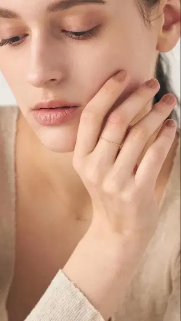 ete [레이어드] K10YG 볼 체인 반지 새상품급