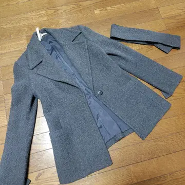 Pinky&Dianne 그레이 피코트 38 벨트 있음