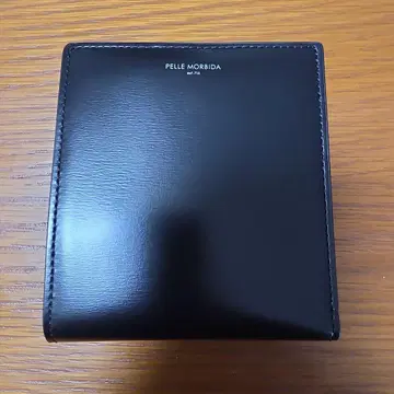 PELLE MORBIDA 블랙 접이식 지갑