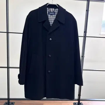 NEWYORKER 블랙 울 피 코트 L