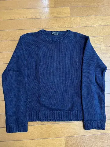 agnes.b navy cotton knit