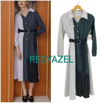 새상품급 REDYAZEL 레이디 아젤 인기 절개 롱 원피스