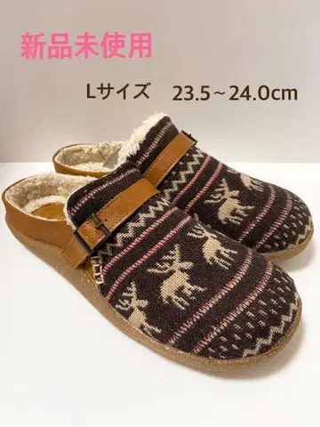 사보 슬립온 샌들 겨울용 새상품, 미사용 L 사이즈