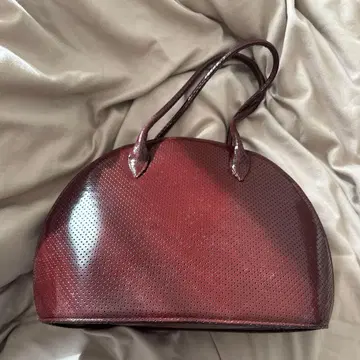 [ 24시간 이내 발송 ] 보스턴 백 토트백 빨간색 갈색 레트로