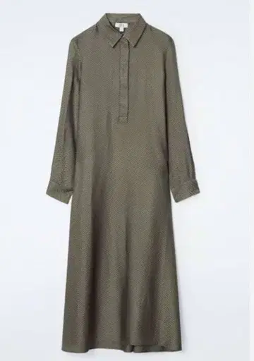 [ 택 포함 새상품 미착용 ] COS 올리브색 롱 원피스