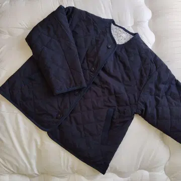 AFTENOONTEA WARDROBE 네이비 퀼팅 자켓