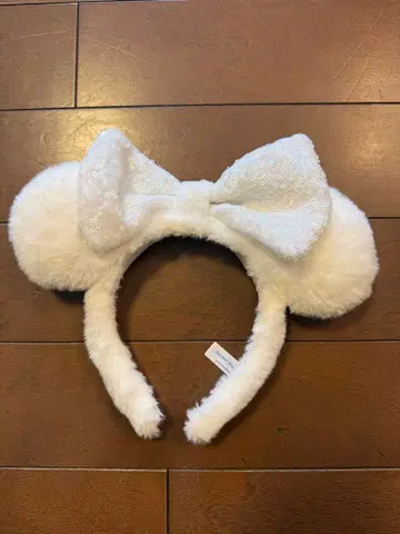 화이트 미니 귀 머리띠