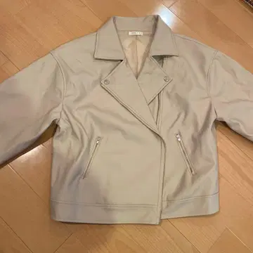 베이지 라이더 자켓 L 사이즈