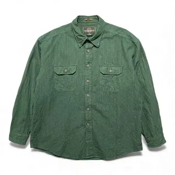 방수 아웃도어 샤모아 코튼 긴팔 셔츠 남성용 XL