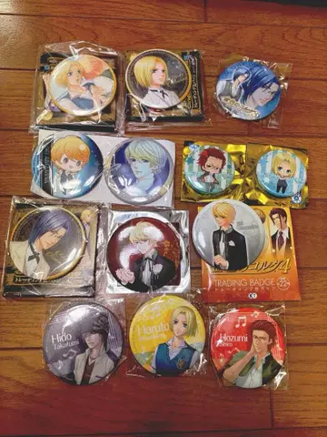 금색의 코르다 3 캔뱃지, 거울 키링 세트