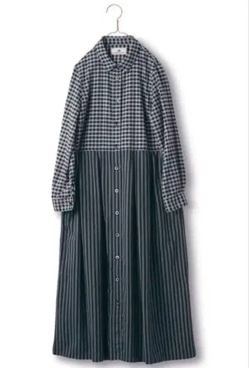 펠리시모 써니클라우드 깅엄과 스트라이프 원피스