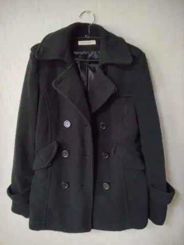 피코트 블랙 벨트 포함