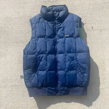 다운 베스트 네이비 그린 퀼팅