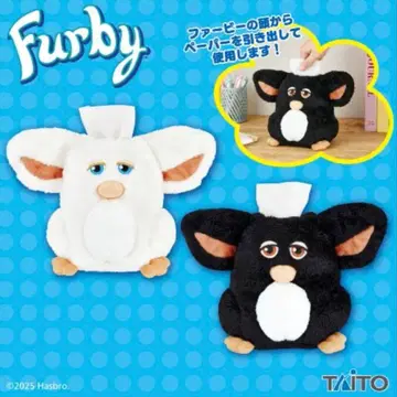 퍼비 레트로 퍼비 봉제 인형 롤 페이퍼 홀더 전 2종 세트