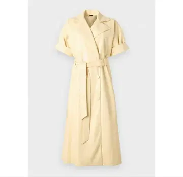 가죽 원피스 롱 원피스